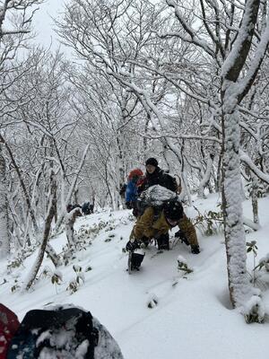 小地蔵岳の登り　